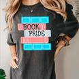 Threadless Grey Sky Chai Trans Book Pride Graphic Women's Comfort Colors T-Shirt Pepper Threadless Grey Sky Chai Trans Book Pride Graphic Women's Comfort Colors T-Shirt Pepper