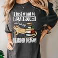 Tiny Dinosaur Read Books & Pet My Bearded Dragon Lover Premium Tri-Blend Women's Comfort Colors T-Shirt Pepper
