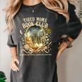 Tired Moms Book Club Cozy Night Coffee Reading Cat Women's Comfort Colors T-Shirt Pepper Tired Moms Book Club Cozy Night Coffee Reading Cat Women's Comfort Colors T-Shirt Pepper