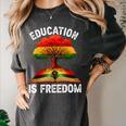History Education Is Freedom Books Black History Women's Comfort Colors T-Shirt Pepper