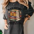 History Month Teacher Reading Book Lover Floral Stack Premium Tri-Blend Women's Comfort Colors T-Shirt Pepper