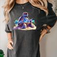 Turtle Wearing Sunglasses Reading A Book On The Beach Summer Women's Comfort Colors T-Shirt Pepper