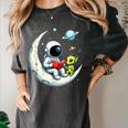 UFO Alien Astronaut Reading Book In Space Women's Comfort Colors T-Shirt Pepper UFO Alien Astronaut Reading Book In Space Women's Comfort Colors T-Shirt Pepper