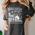Unapologetically Anti Social Book Club Introvert Reader Women's Comfort Colors T-Shirt Pepper