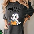 Unearth a Story Cute Dinosaur Summer Reading 2026 Dino Book Women's Comfort Colors T-Shirt Pepper Unearth a Story Cute Dinosaur Summer Reading 2026 Dino Book Women's Comfort Colors T-Shirt Pepper