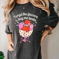 Valentines Book Lover Forget The Flowers And Buy Me Books Women's Comfort Colors T-Shirt Pepper