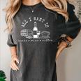 I Want Books Wine Coffee Women's Comfort Colors T-Shirt Pepper I Want Books Wine Coffee Women's Comfort Colors T-Shirt Pepper