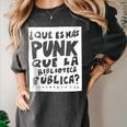 What's More Punk Than The Public Library Book Lover Women's Comfort Colors T-Shirt Pepper