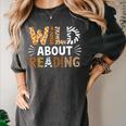 Wild About Reading Animal Bookworm Library Book Lover Reader Women's Comfort Colors T-Shirt Pepper Wild About Reading Animal Bookworm Library Book Lover Reader Women's Comfort Colors T-Shirt Pepper