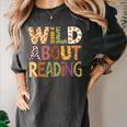 Wild About Reading Book Animal Children's Book Lover Teacher Women's Comfort Colors T-Shirt Pepper Wild About Reading Book Animal Children's Book Lover Teacher Women's Comfort Colors T-Shirt Pepper