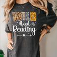Wild About Reading Book Lover Bookworm Library Day Women's Comfort Colors T-Shirt Pepper Wild About Reading Book Lover Bookworm Library Day Women's Comfort Colors T-Shirt Pepper