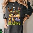 Wild About Reading Reading Books And Bookworm Library Day Women's Comfort Colors T-Shirt Pepper Wild About Reading Reading Books And Bookworm Library Day Women's Comfort Colors T-Shirt Pepper