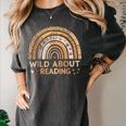 Wild About Reading Books Reader Lover Bookworm Librarian Women's Comfort Colors T-Shirt Pepper Wild About Reading Books Reader Lover Bookworm Librarian Women's Comfort Colors T-Shirt Pepper