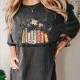 Wildflower Floral Book Just One More Chapter Women's Comfort Colors T-Shirt Pepper Wildflower Floral Book Just One More Chapter Women's Comfort Colors T-Shirt Pepper