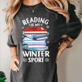 Winter Reading Book Bookworm Winter Women's Comfort Colors T-Shirt Pepper Winter Reading Book Bookworm Winter Women's Comfort Colors T-Shirt Pepper