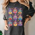 Witches Reading Books Halloween Cute Teens Kids Women's Comfort Colors T-Shirt Pepper