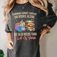 A Woman Cannot Survive On Books Alone She Needs Yarn Crochet Premium Tri-Blend Women's Comfort Colors T-Shirt Pepper A Woman Cannot Survive On Books Alone She Needs Yarn Crochet Premium Tri-Blend Women's Comfort Colors T-Shirt Pepper