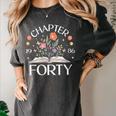 Women's 1986 Chapter Forty 40th Birthday Wildflower Book 40 Year Old Women's Comfort Colors T-Shirt Pepper Women's 1986 Chapter Forty 40th Birthday Wildflower Book 40 Year Old Women's Comfort Colors T-Shirt Pepper
