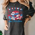 Women's Books Fireworks And Freedom Independence Day Book Lover Women's Comfort Colors T-Shirt Pepper Women's Books Fireworks And Freedom Independence Day Book Lover Women's Comfort Colors T-Shirt Pepper