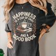 Women's Chai Tea And Books Chai Latte Lover Women's Comfort Colors T-Shirt Pepper