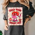 Women's Read Your Heart Out Groovy Bookish Valentine Day Women Girls Women's Comfort Colors T-Shirt Pepper Women's Read Your Heart Out Groovy Bookish Valentine Day Women Girls Women's Comfort Colors T-Shirt Pepper
