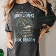 In A World Of Bookworms Be A Book Dragon Book Lover Reader Women's Comfort Colors T-Shirt Pepper