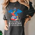 In A World Full Of Bookworms Be A Book Dragon Reading Women's Comfort Colors T-Shirt Pepper In A World Full Of Bookworms Be A Book Dragon Reading Women's Comfort Colors T-Shirt Pepper