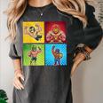 Wrestling Comic Book Wrestler Mexican Lucha Libre Mask Women's Comfort Colors T-Shirt Pepper