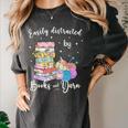 Yarn Quote Easily Distracted By Books And Yarn Reader Women's Comfort Colors T-Shirt Pepper Yarn Quote Easily Distracted By Books And Yarn Reader Women's Comfort Colors T-Shirt Pepper
