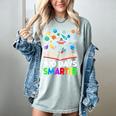 100th Day Of School Astronaut Books Space 100 Days Smarter Women's Comfort Colors T-Shirt Denim 100th Day Of School Astronaut Books Space 100 Days Smarter Women's Comfort Colors T-Shirt Denim