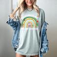 100th Day Of School Teachers Students Women Floral Books Women's Comfort Colors T-Shirt Denim 100th Day Of School Teachers Students Women Floral Books Women's Comfort Colors T-Shirt Denim