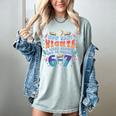 67 Meme Reading How Many Nights Should Read Book Six Seven Women's Comfort Colors T-Shirt Denim