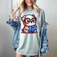 Adorable Book Lover Bulldog With Reading Glasses Cute Raglan Baseball Tee Women's Comfort Colors T-Shirt Denim Adorable Book Lover Bulldog With Reading Glasses Cute Raglan Baseball Tee Women's Comfort Colors T-Shirt Denim