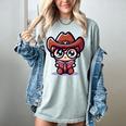 Adorable Book Lover Cowboy With Reading Glasses Cute Women's Comfort Colors T-Shirt Denim Adorable Book Lover Cowboy With Reading Glasses Cute Women's Comfort Colors T-Shirt Denim