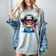 Adorable Book Lover Pirate With Reading Glasses Cute Women's Comfort Colors T-Shirt Denim