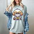 Adorable Book Lover Shih Tzu With Reading Glasses Cute Women's Comfort Colors T-Shirt Denim Adorable Book Lover Shih Tzu With Reading Glasses Cute Women's Comfort Colors T-Shirt Denim