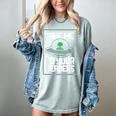 Alien Quote Take Me To Your Readers Sci-Fi Ufo Book Lover Women's Comfort Colors T-Shirt Denim
