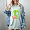 Alien Reading Book Believe In Yourself Kids Women Men Women's Comfort Colors T-Shirt Denim