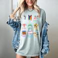 Ally Anti Trump Liberal BLM Love Is Love Banned Books Icons Women's Comfort Colors T-Shirt Denim