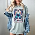 Antisocial Butterfly Introvert Distressed Women's Comfort Colors T-Shirt Denim Antisocial Butterfly Introvert Distressed Women's Comfort Colors T-Shirt Denim