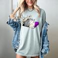 Asexual Book Lover LGBT Reading Pride Ace Flag Daisy Women's Comfort Colors T-Shirt Denim