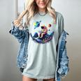 Astronaut Reading Book In Space Books Lover Bookworm Women's Comfort Colors T-Shirt Denim Astronaut Reading Book In Space Books Lover Bookworm Women's Comfort Colors T-Shirt Denim