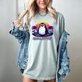 Awkward But Loyal Penguin Synthwave Vapowave Introvert Women's Comfort Colors T-Shirt Denim Awkward But Loyal Penguin Synthwave Vapowave Introvert Women's Comfort Colors T-Shirt Denim