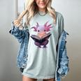 Axolotl Bookworm Reading Book Kawaii Graphic Women's Comfort Colors T-Shirt Denim Axolotl Bookworm Reading Book Kawaii Graphic Women's Comfort Colors T-Shirt Denim