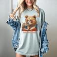 Bear Reading Book Glasses Library Zoo Teacher School Animal Women's Comfort Colors T-Shirt Denim Bear Reading Book Glasses Library Zoo Teacher School Animal Women's Comfort Colors T-Shirt Denim