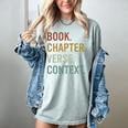 Book Chapter Verse Christian Bible Reformed Theology Women's Comfort Colors T-Shirt Denim