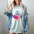 This Is My Book Character Costume Cute Pigeon Kids Reading Women's Comfort Colors T-Shirt Denim