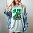 Book Dragon Reading Fantasy Women's Comfort Colors T-Shirt Denim Book Dragon Reading Fantasy Women's Comfort Colors T-Shirt Denim