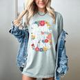 Book Fair Vibes Groovy 70s Retro School Librarian Women's Comfort Colors T-Shirt Denim