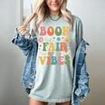 Book Fair Vibes Groovy Retro School Reading Nostalgic Women's Comfort Colors T-Shirt Denim